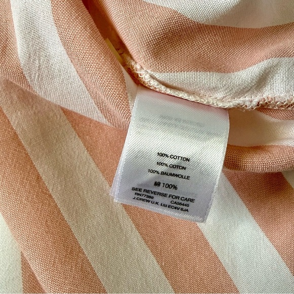 J.Crew Striped Cotton Boxy Button-Down Shirt Pink White MP - Picture 9 of 9